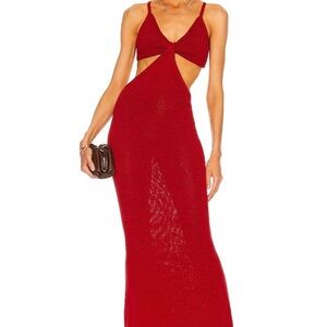 Cult Gaia Red Serita Dress